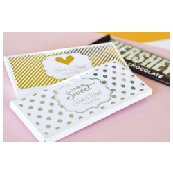 Personalized Metallic Foil Candy Wrapper Covers(Gold,Silver,Rose