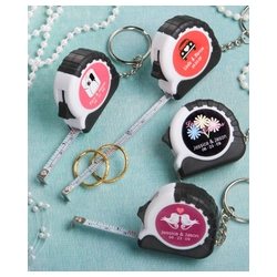 em>Personalized Expressions Collection</em> Key Chain/Measuring Tape Favors  - Nice Price Favors